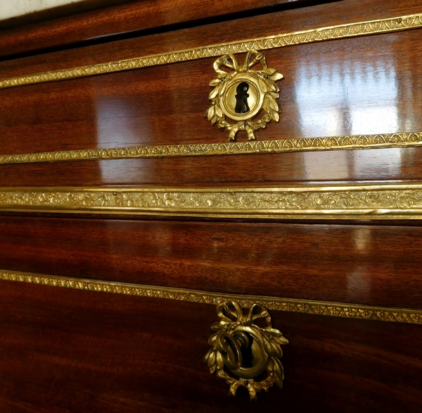 Louis XVI mahogany and ormolu writing desk, 18th century circa 1770