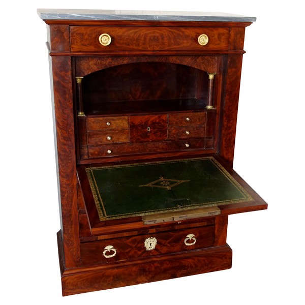 Empire mahogany and ormolu writing desk - early 19th century circa 1820