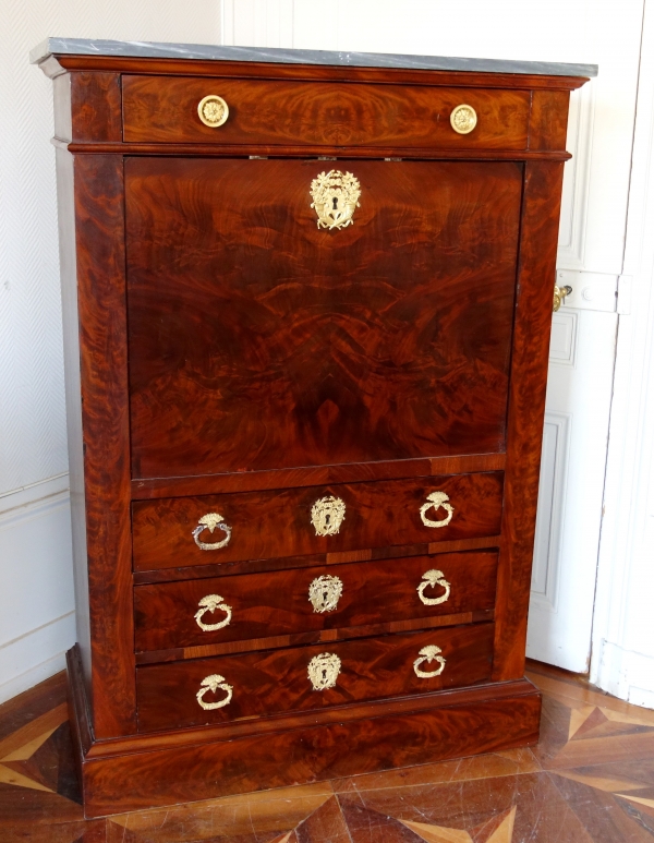 Empire mahogany and ormolu writing desk - early 19th century circa 1820