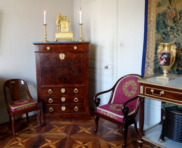 Empire mahogany and ormolu writing desk - early 19th century circa 1820