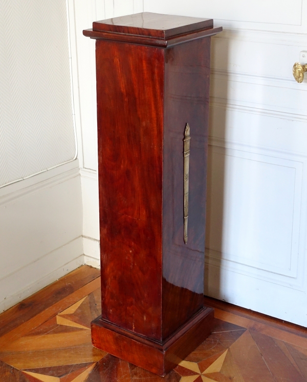 Empire mahogany and ormolu pedestal, early 19th century