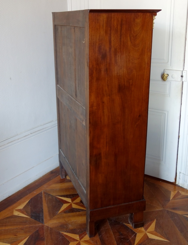 Empire mahogany & ormolu chest of drawers, early 19th century