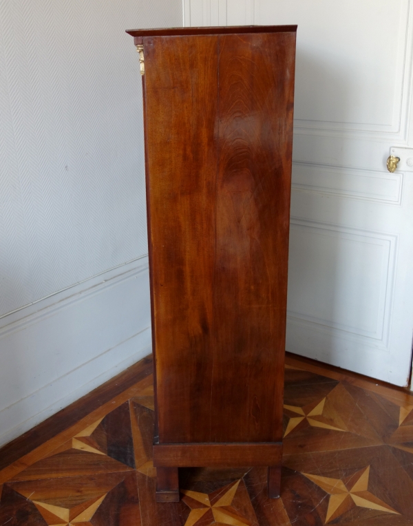 Empire mahogany & ormolu chest of drawers, early 19th century