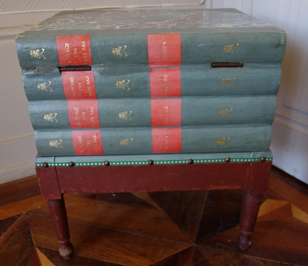 Early 19th century chamber pot simulating a pile of books