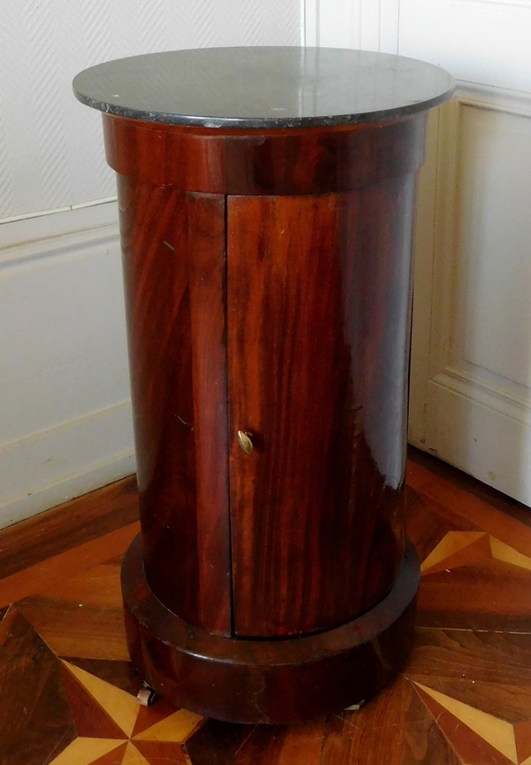 Mahogany somno / bedside table, French Empire period, early 19th century