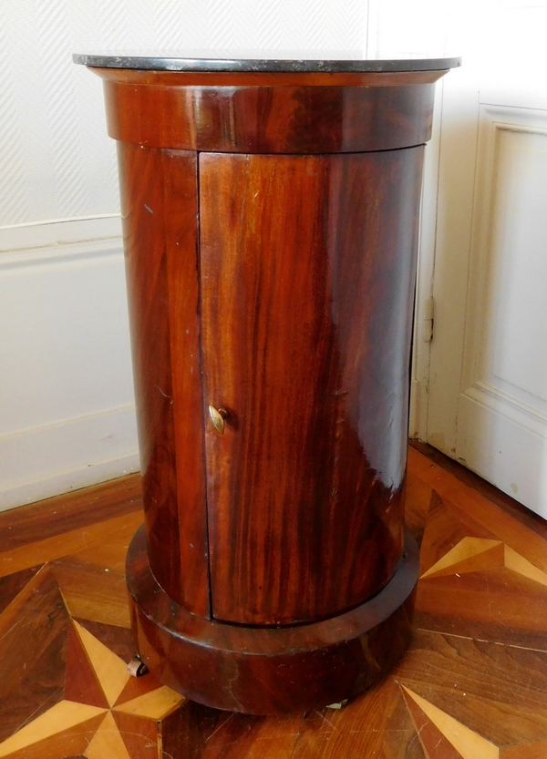 Mahogany somno / bedside table, French Empire period, early 19th century