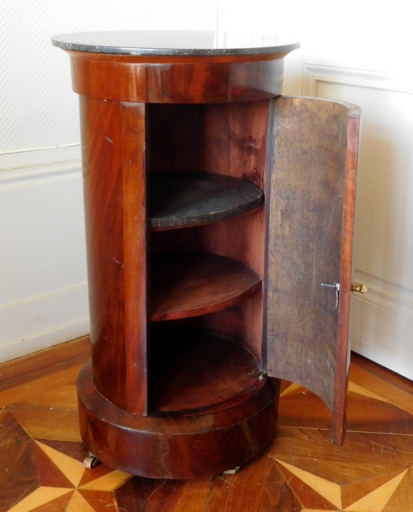 Mahogany somno / bedside table, French Empire period, early 19th century