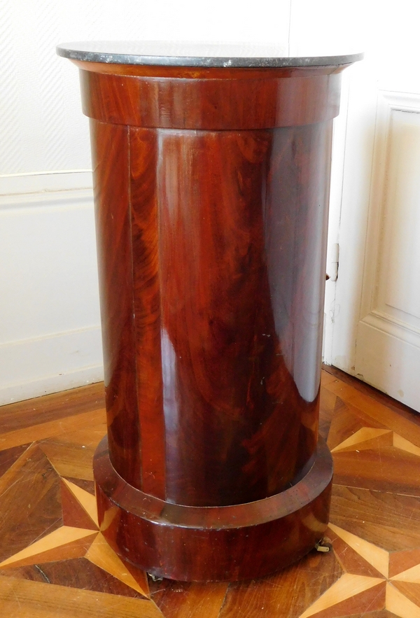 Mahogany somno / bedside table, French Empire period, early 19th century