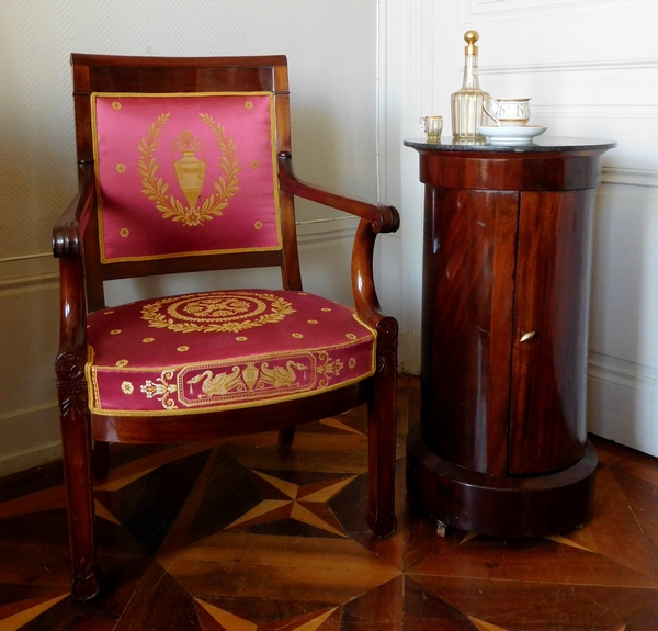 Mahogany somno / bedside table, French Empire period, early 19th century