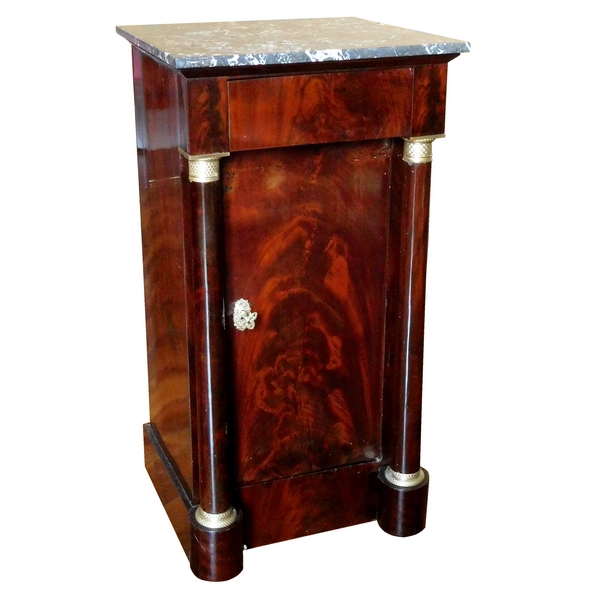 Mahogany somno / bedside table, French Empire production, early 19th century