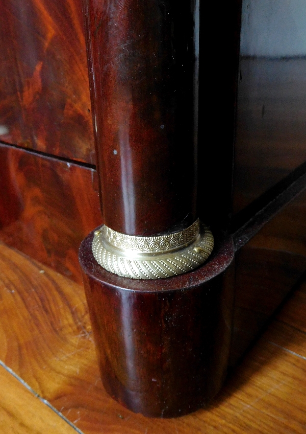 Mahogany somno / bedside table, French Empire production, early 19th century