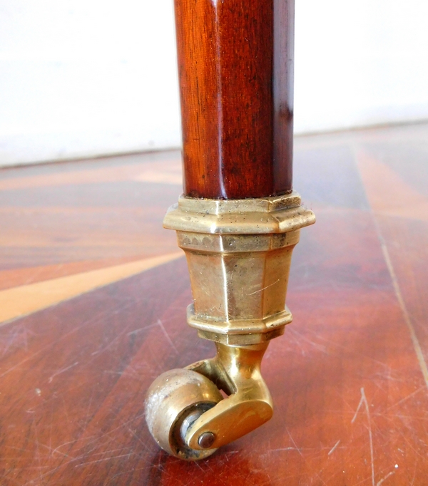 Late 18th century mahogany half-moon shaped game or card table attributed to Jacob