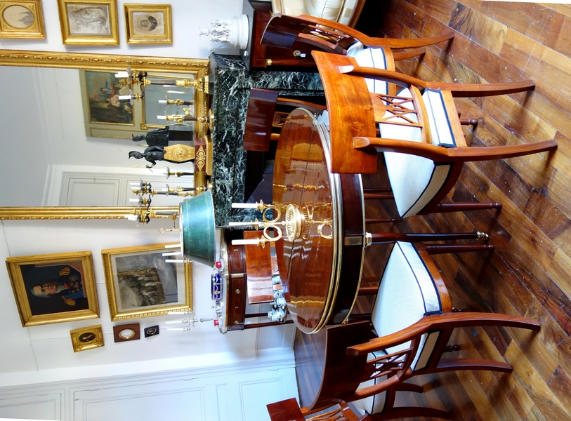 Late 18th century mahogany half-moon shaped game or card table attributed to Jacob