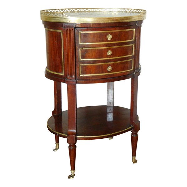 Mahogany Louis XVI coffee table / bedside table, late 18th century