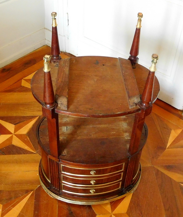 Mahogany Louis XVI coffee table / bedside table, late 18th century