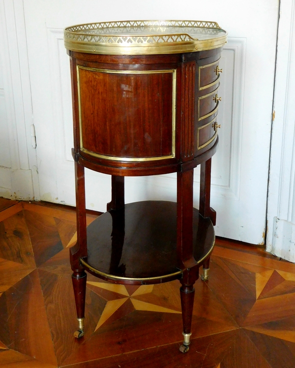 Mahogany Louis XVI coffee table / bedside table, late 18th century