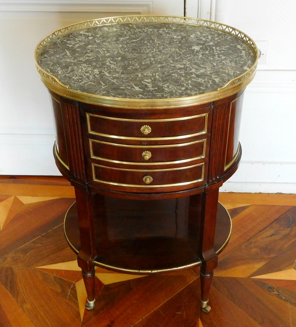 Mahogany Louis XVI coffee table / bedside table, late 18th century