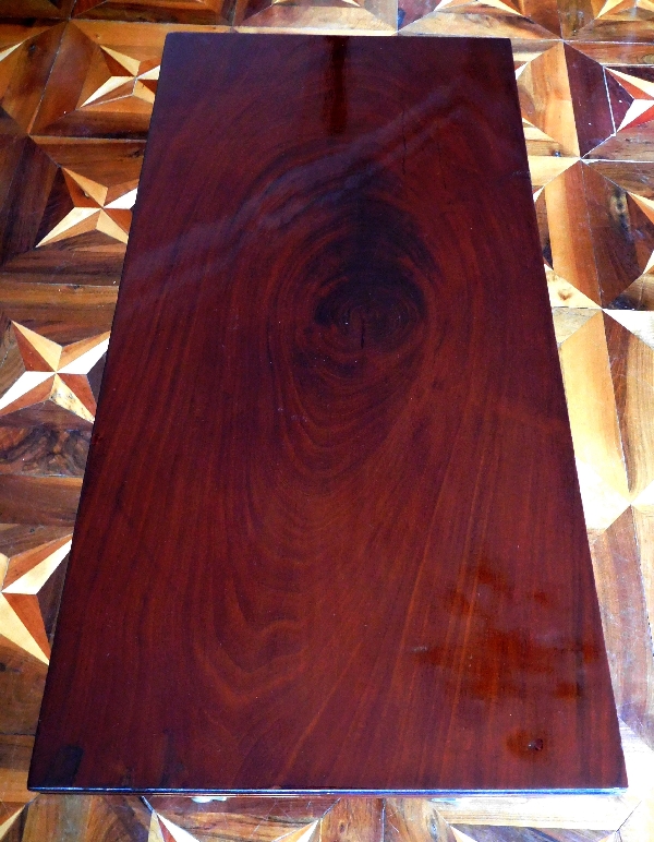 Mahogany and ebony Empire game table / card table