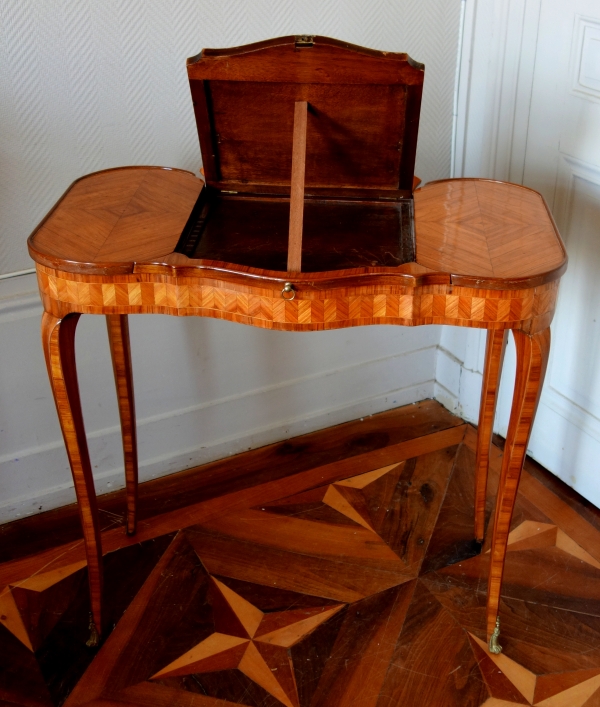 Marquetry reading table, Louis XV period