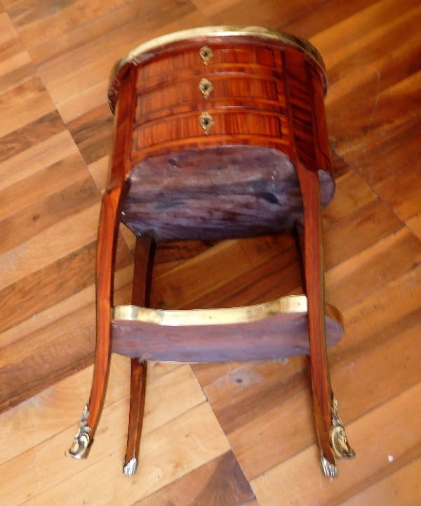 Rosewood coffee table signed by Fidelis Schey, 18th century - Transition period circa 1770