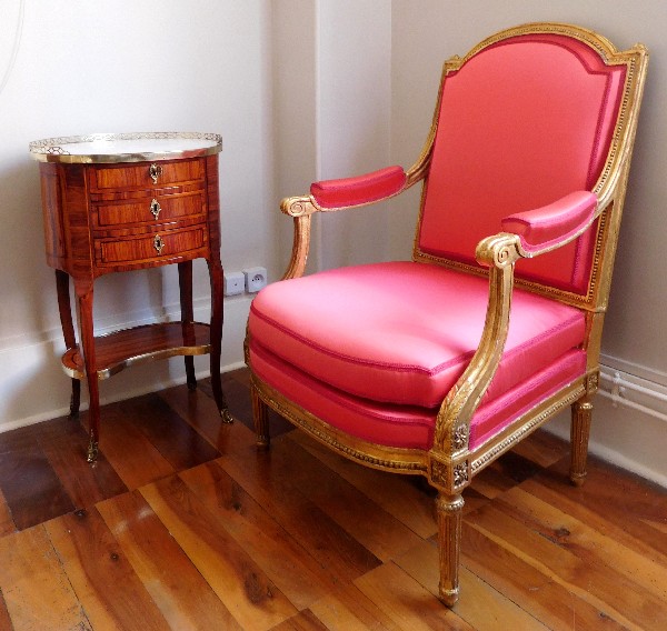 Table de salon écritoire en bois de rose, estampille de Fidelys Schey, époque Transition 