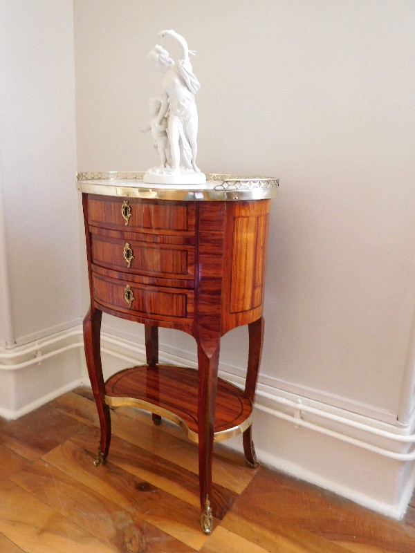 Rosewood coffee table signed by Fidelis Schey, 18th century - Transition period circa 1770