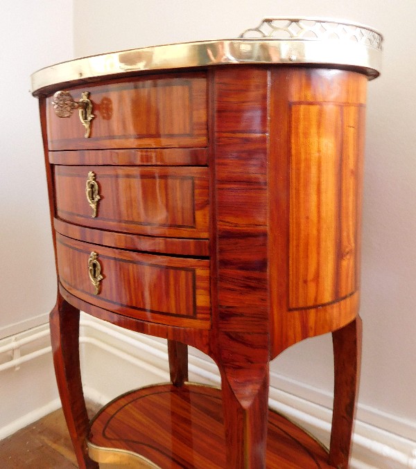 Rosewood coffee table signed by Fidelis Schey, 18th century - Transition period circa 1770