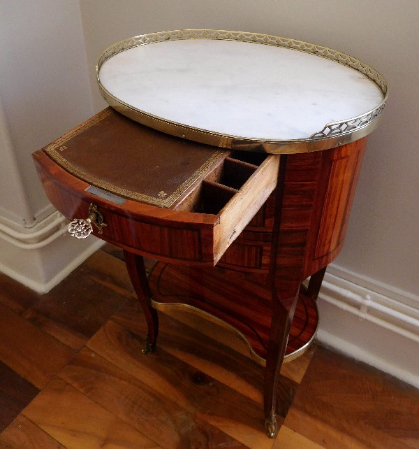 Rosewood coffee table signed by Fidelis Schey, 18th century - Transition period circa 1770