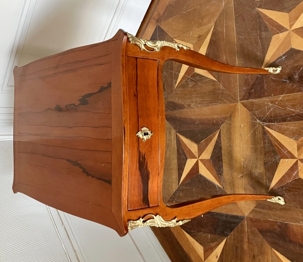 Louis XV coffee table, rare Brosimum Guyanese veneer, mid 18th century