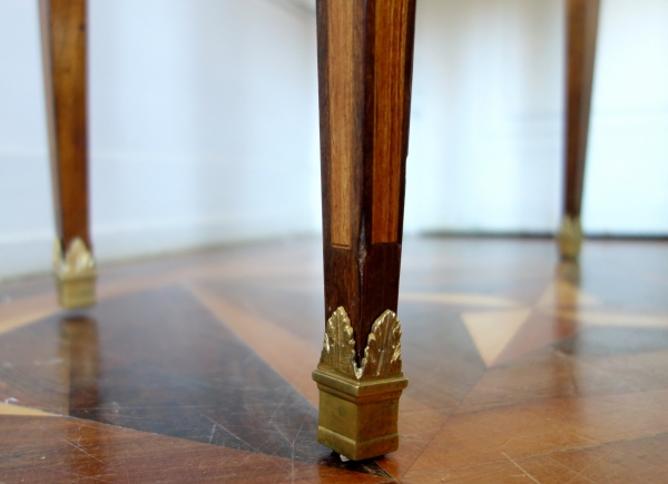 Louis XVI marquetry and ormolu table - 18th century circa 1780