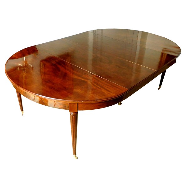 Grande table Louis XVI en acajou