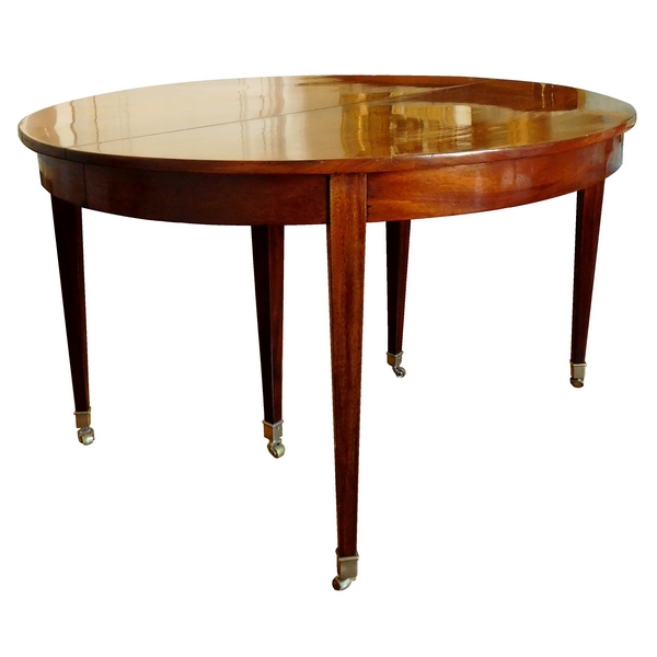 Louis XVI style mahogany dining table, 19th century - up to 14 Guests - 350cm