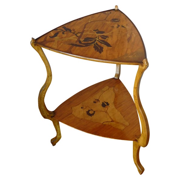 Majorelle : Art Nouveau tea table, Ecole de Nancy - stamped