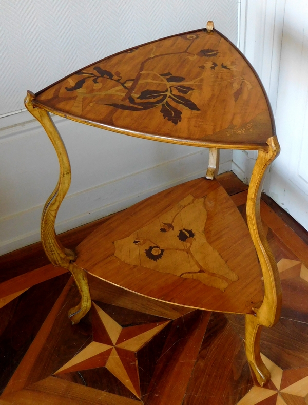 Majorelle : Art Nouveau tea table, Ecole de Nancy - stamped