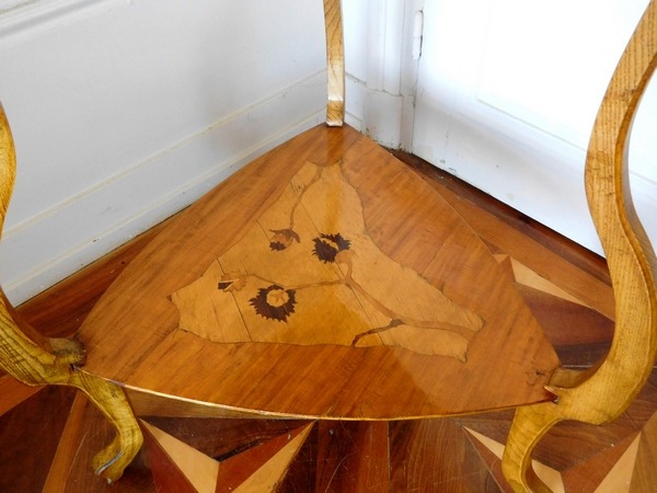 Majorelle : Art Nouveau tea table, Ecole de Nancy - stamped