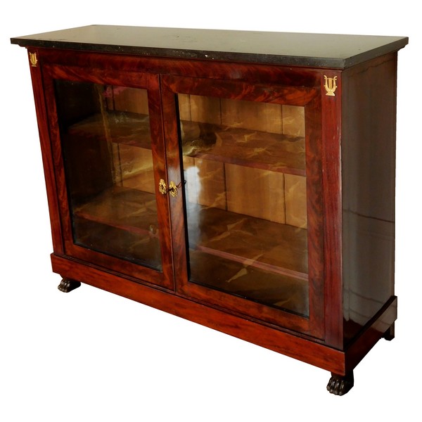 Empire mahogany bookcase, early 19th century circa 1830