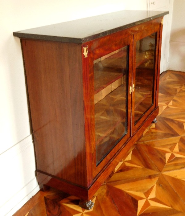 Empire mahogany bookcase, early 19th century circa 1830