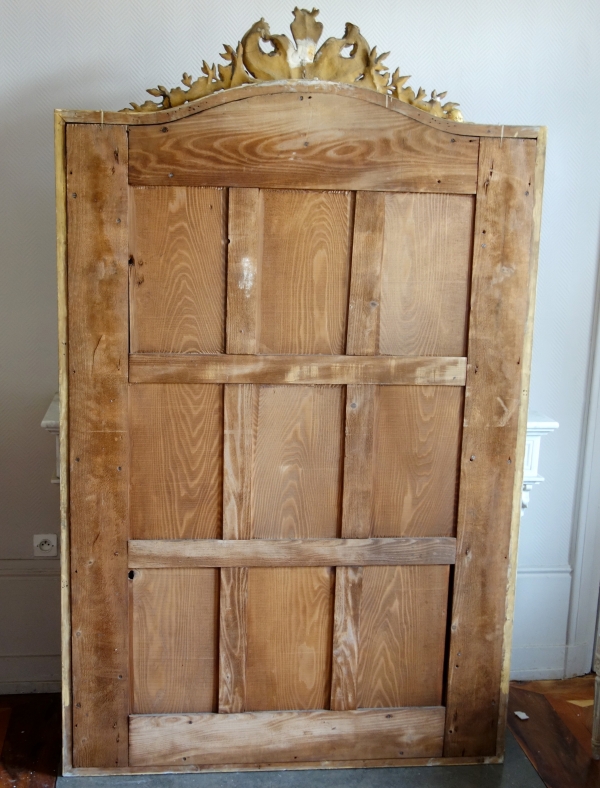 Large Regency style gilt wood, Napoleon III production 216.5cm x 130cm