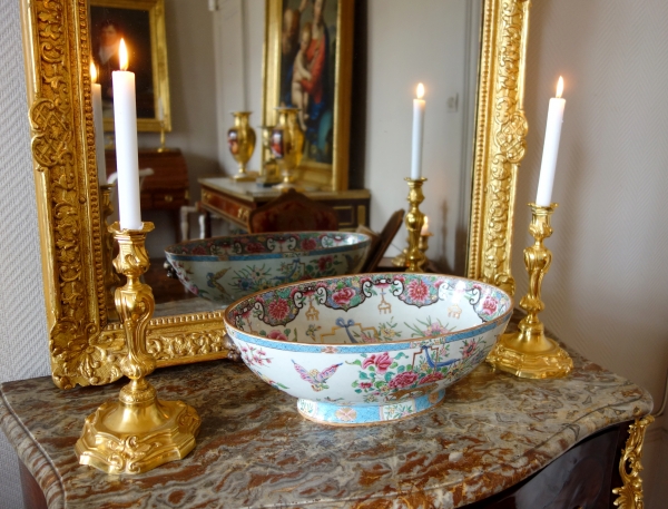 Louis XIV sculpted gilt wood mirror, mercury glass, early 18th century - 79.5cm x 159cm