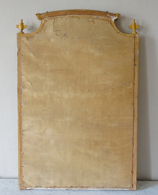 Louis XVI style gilt wood mirror, late 19th century - 128cm x 84cm