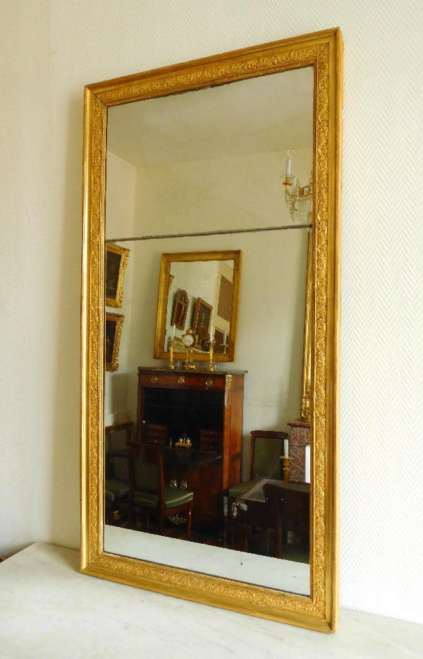 Empire mirror, gilt wood frame, early 19th century - 76cm x 146cm