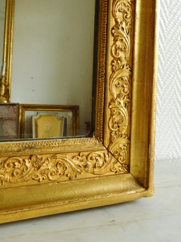 Empire mirror, gilt wood frame, early 19th century - 76cm x 146cm