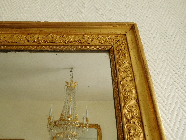 Empire mirror, gilt wood frame, early 19th century - 76cm x 146cm