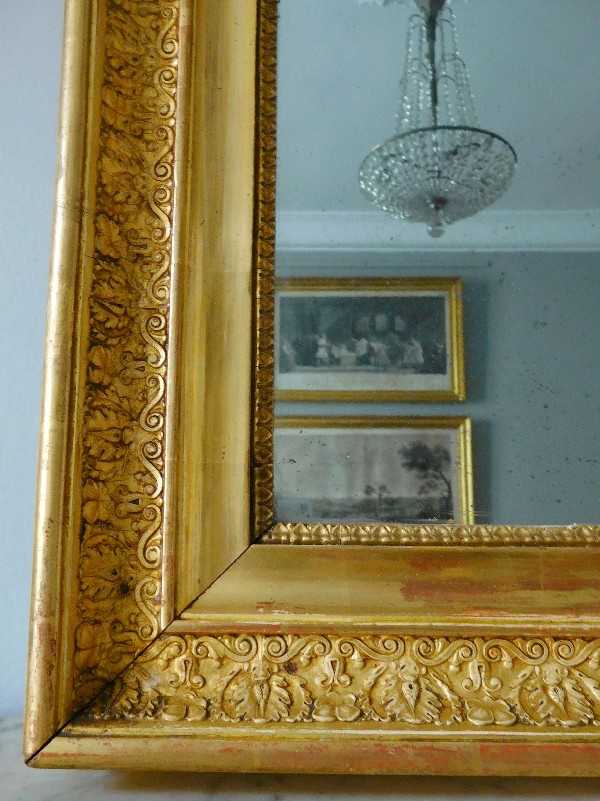 Empire mirror, gilt wood frame, 19th century - 88cm X 110cm