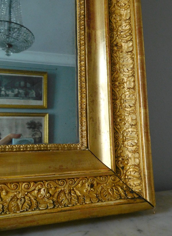 Empire mirror, gilt wood frame, 19th century - 88cm X 110cm