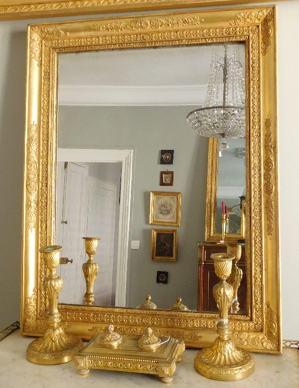 Empire mirror, gilt wood frame, 19th century - 46cm X 69cm