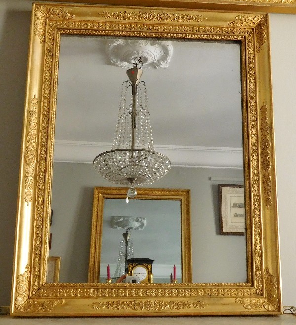 Empire mirror, gilt wood frame, 19th century - 46cm X 69cm