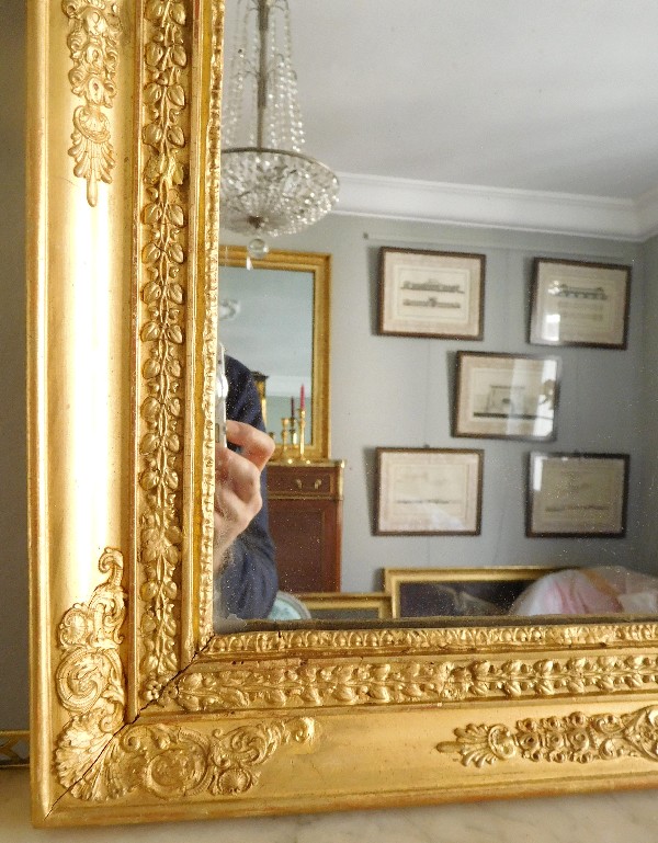 Empire mirror, gilt wood frame, 19th century - 46cm X 69cm