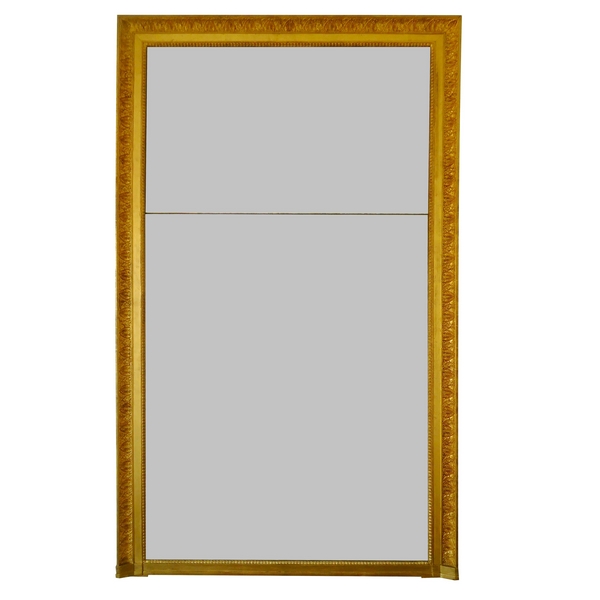 Tall Empire mirror, gilt wood and mercury glass, early 19th century - 197cm