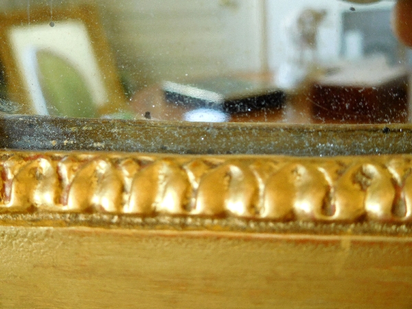 Tall Empire mirror, gilt wood and mercury glass, early 19th century - 197cm